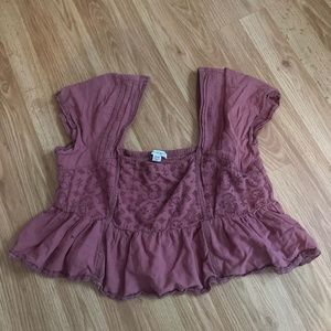 Cropped doll shirt